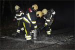 Melding 17.38 Prio 1 Brand Wegvervoer Auto Trekweg Buitenpost